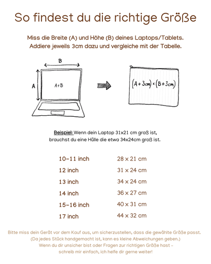 Laptoptasche - polka dots