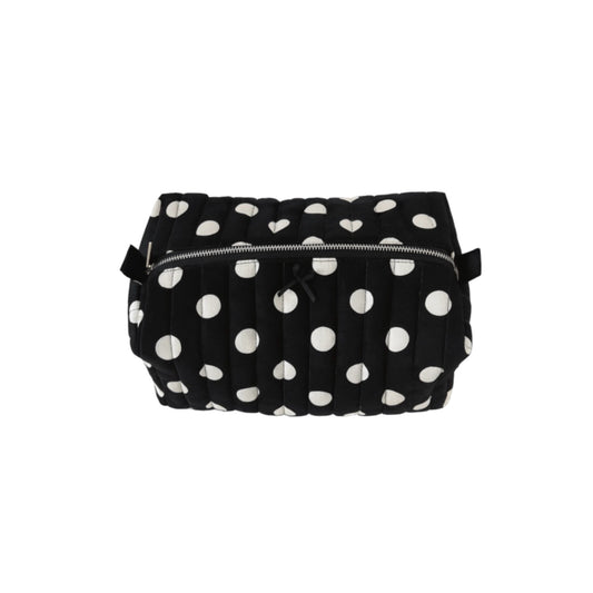 maxi cosmetic bag  - polka dots